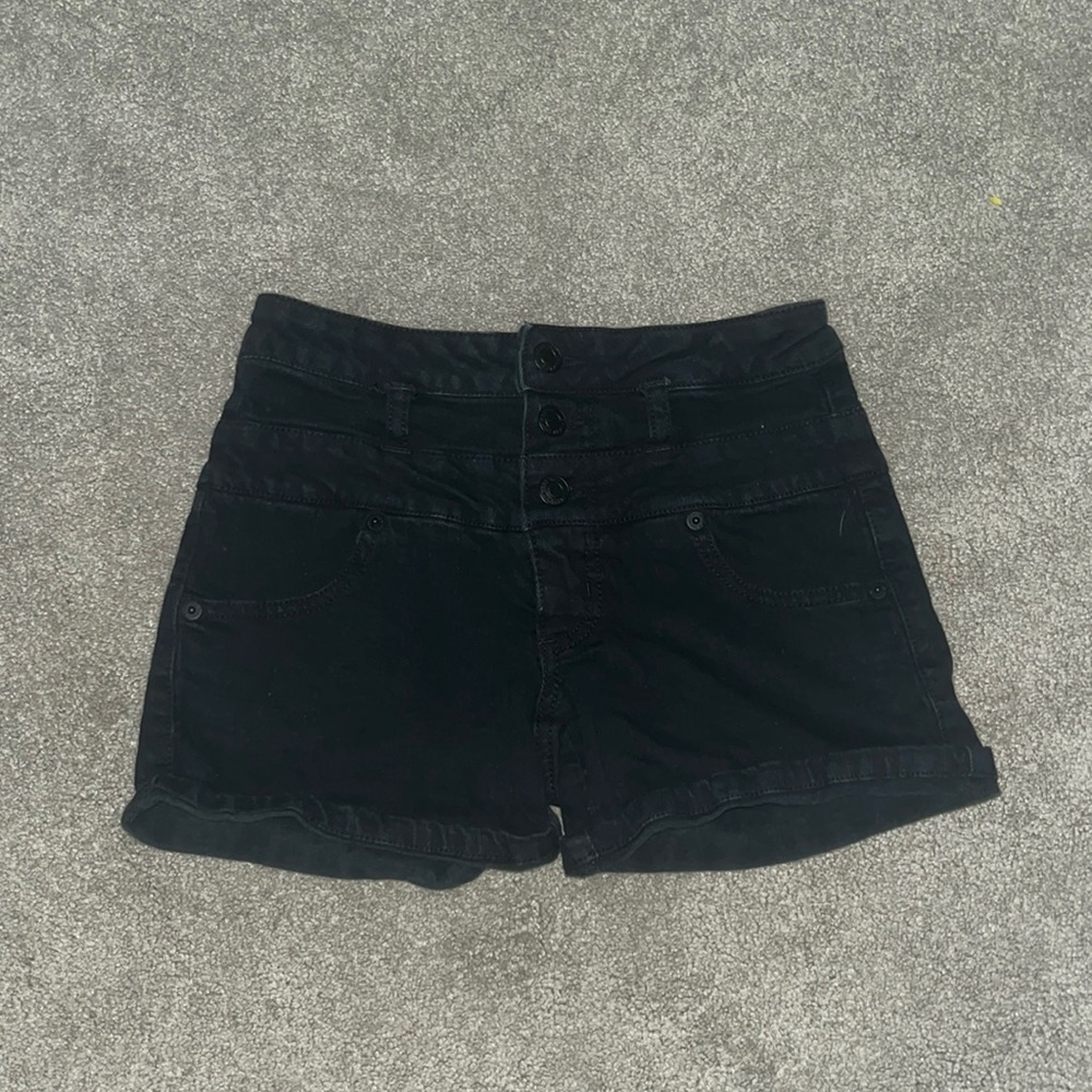 mossimo size 1 black jean shorts